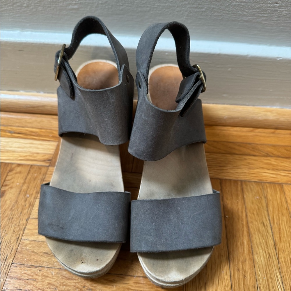 Bryr Miranda Sandal Toe in Pacific Grey High Heel Size 35